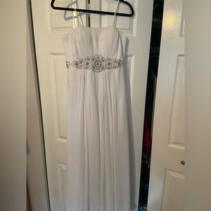 White Formal Chiffon Dress